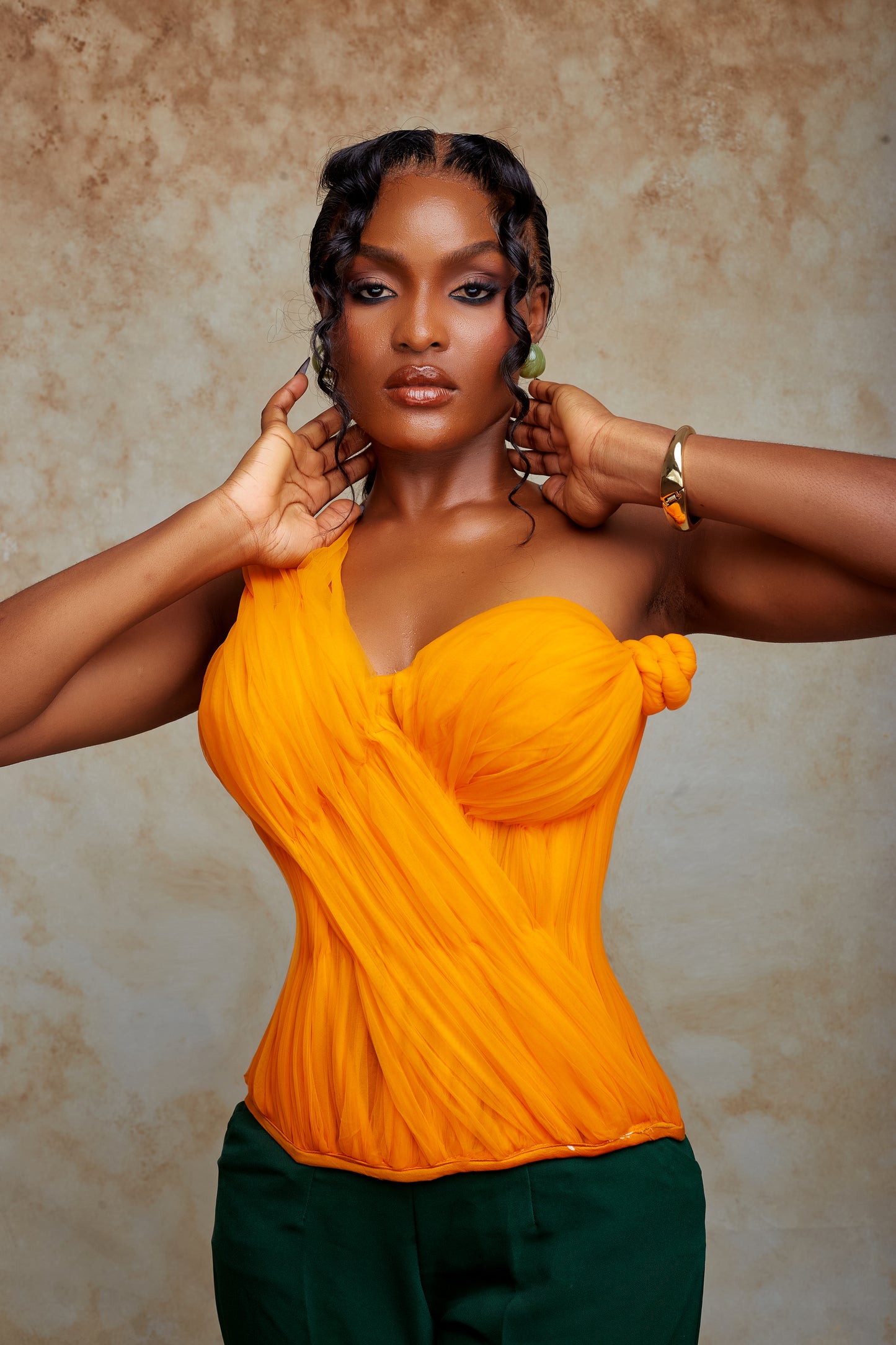 Ròósi Corset Top - Orange - Irawo