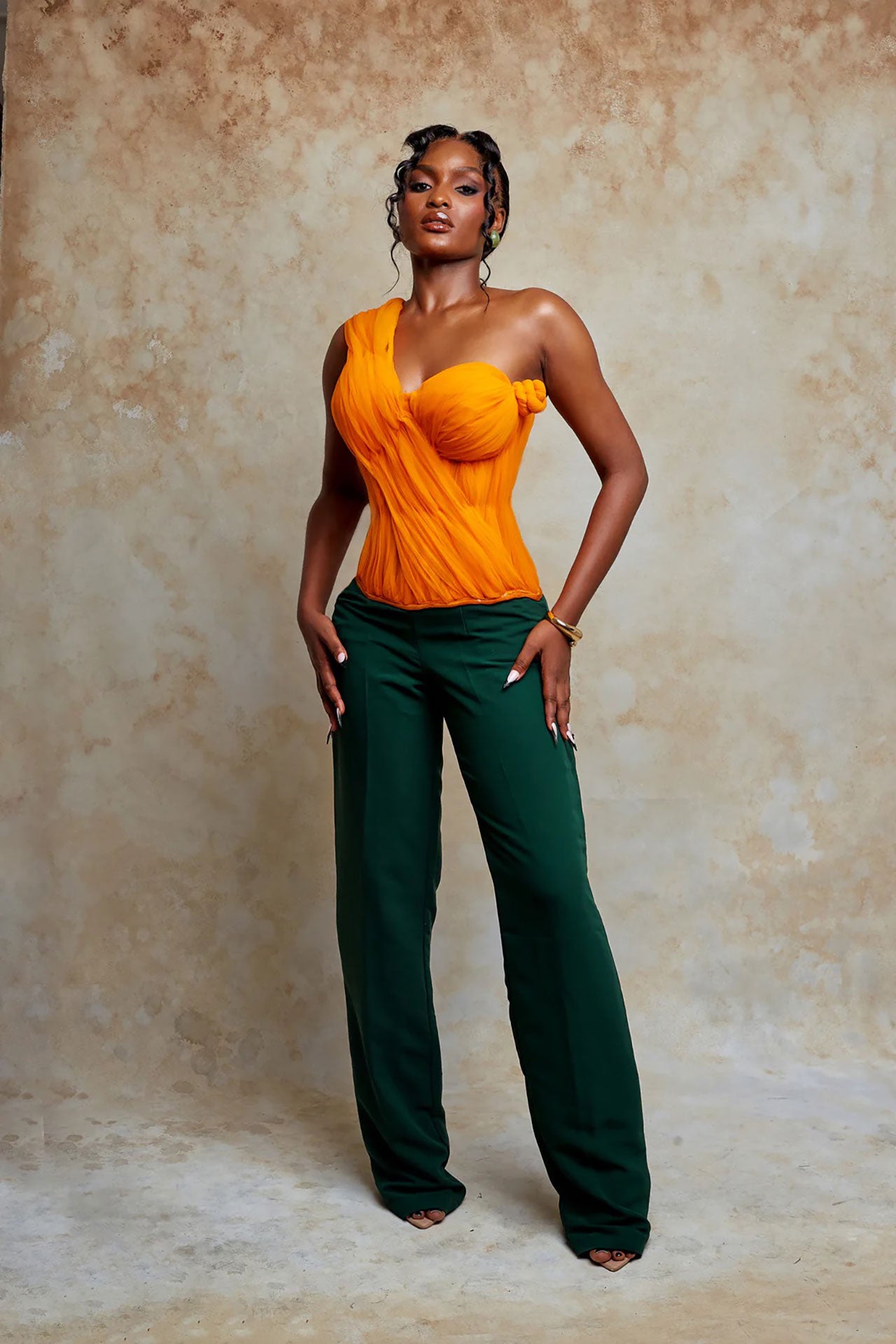 Ròósi Corset Top - Orange - Irawo