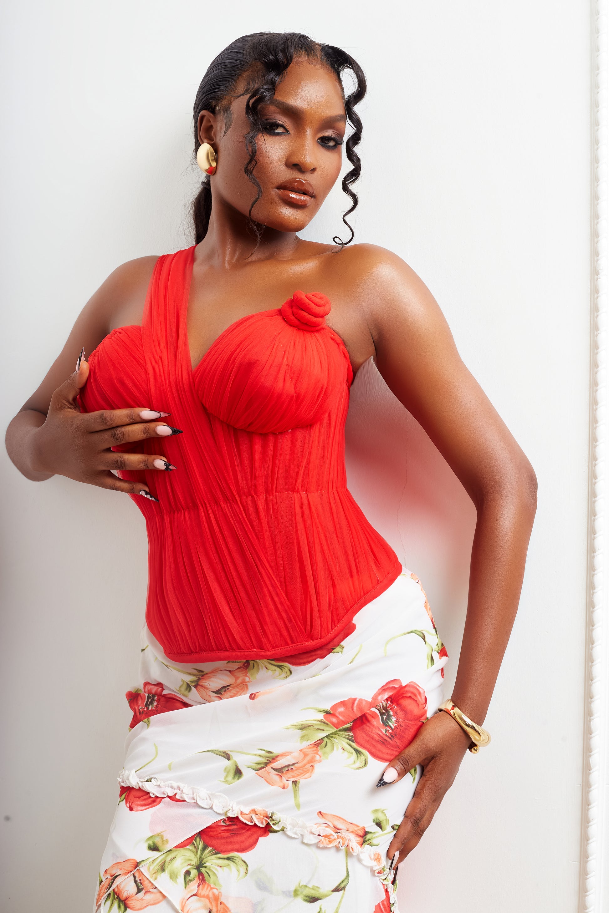 Ròósi Corset Top - Red - Irawo