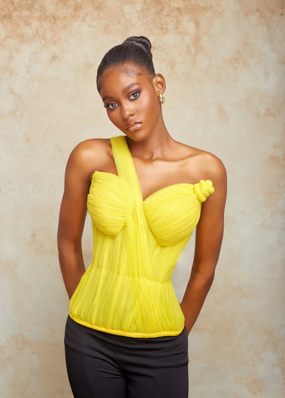 Ròósi Corset Top - Yellow